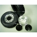 1 pair CNC wheels front wheel for Tamiya 1/14 truck HEX version 