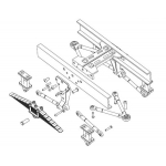 1/14 Rc parts for Tamiya Scania / Man truck  double axles suspension