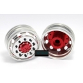 Metal 20X25mm front wheel for 1/14 Tamiya tractor car truck 2016 ver RED Metal 20X25mm front wheel for 1/14 Tamiya tractor car truck 2016 ver RED
