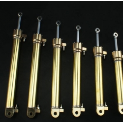 Brass fatten 16mm hydraulic cylinder 143mm extend 119mm for tamiya truck  DIY********