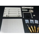 welding 1/14 wtbcar tail lift tripping plate with 4 cylinders for Tamiya DIY option