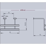 Wtbcar metal side bumper for 1/14 tamiya scania mercedes Man etc