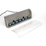 Metal alloy cab advertising led lighting box  for 1/14 tamiya scania topline high head - blue led