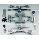 1/14 rc car truck parts for Tamiya two Planetary Rear Axle #3 +#4 w/ diff lock & suspension SET