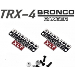 1/10 RC CAR metal logo a pair for TRAXXAS TRX-4 scx 10  FORD BRONCO 