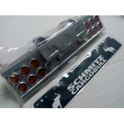 2018 LED 12 round signal light set w/ rear bumper for tamiya 1/14 Cargobull