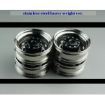 stainless steel heavy weight version rear wheels w/hub for 1 axle