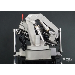 LESU 1/14 RC Model Parts Hydraulic Truck Crane W/ Control Valve gear Pump for Dumper