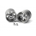 Rear axle wheels a pair for 1 axle 1/14 tamiya US / Eur truck version 