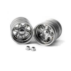 Rear axle wheels a pair for 1 axle 1/14 tamiya US / Eur truck version 