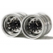 Rear axle wheels a pair for 1 axle 1/14 tamiya semi truck trailer scania Actros W-2048