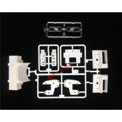 plastic parts for 1/14 tamiya semi truck scania rear bumper block set 