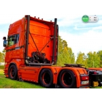 metal made rc 1/14 fit tamiya semi truck trailer exhaust scania man actros *