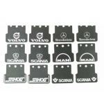 Rubber Mud Flaps pair for tamiya 1/14 RC TGX MAN 