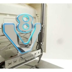 BLUE led V8 LOGO exhaust SET  for 1/14 TAMIYA scania