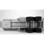 Lesu 1/14  metal fuel tank Cylindrical Tankers truck trailer set 20ft scale *