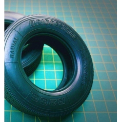 1/14 bridgestone rc car truck 2 pcs smaller size 79mm  rubber  tyre tire #5 for trailer Tamiya*