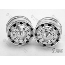 Front 25mm width HEX wheels for 1/14 Tamiya Volvo FH16 FH12 
