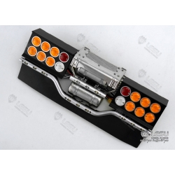 LED 16 signal light set LESU w/ rear bumper for tamiya SCANIA 1/14 *