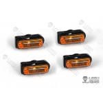 side skirt orange led light 4 pcs a set  for tamiya R470 R620 1/14