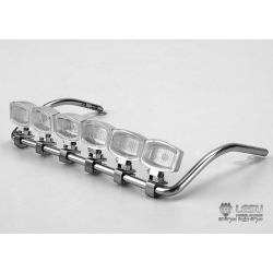 lesu led 1/14 RC car option metal top light bar for tamiya 1851 actros