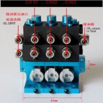 3 ways lesu servo control hydraulic control unit for 1/14 tamiya scaleart 