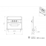 lesu metal rear cab panel block w/ tube stand for Tamiya 1/14 