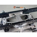 metal 1/14 double rear axle use suspension set for scania man volvo 