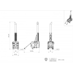 Single exhaust set metal for 1/14 tamiya Volvo FH12 FH16