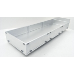 metal 555mm length cargo tray flat board with chassis frame for 1/14 tamiya volvo 