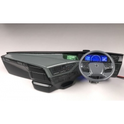 1/14 interior dashboard with led light for Tamiya Volvo LHD