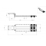 Heavy duty Lower bed trailer Pendel Low Loader  for 1/14 RC tamiya etc 