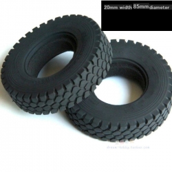 1/14 michelin rc car truck 2 pcs 20mm rubber  tyre tire #9 for trailer Tamiya**