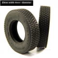 1/14 michelin rc car truck 2 pcs 20mm rubber  tyre tire #7 for trailer Tamiya*