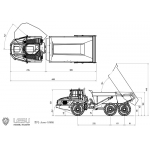 Lesu 1/16 Hydraulic AOUE AT60H Articulated Dump Truck Clamping Model SET