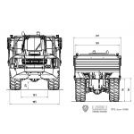 Lesu 1/16 Hydraulic AOUE AT60H Articulated Dump Truck Clamping Model SET