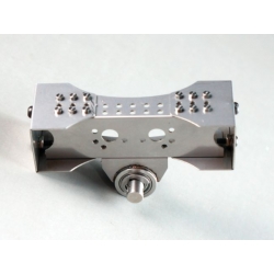 metal cross member with front rear connection drive block for 1/14 tamiya