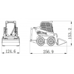 metal 1/14 RC hydraulic system Brush Cutter  BobCat Cat Car