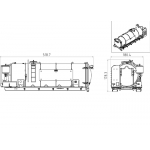 1/14 truck 518mm  roll-on full-unloading pallet bucket storage vacuum Storage Tanks LS-20160901-J