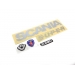 chrome sticker parts for 1/14 Tamiya Scania R620  truck Tractor w/ mirror sticker