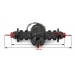 1/14 rc car truck parts for Tamiya 4X4 6X4 all Metal Rear red Axle #3 w/ diff lock *