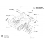 1/14 2021 front axle airbag suspension with shock for tamiya scania volvo X-8022-A