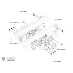 1/14 2021 front #2 axle airbag suspension with shock for tamiya scania volvo V2 X-8022-B