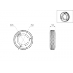 1/14 rubber tyres 15 x 58mm a pair set tires  Lesu S-1279