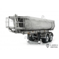 1/14  Lesu LS-A0017 Hydraulic U Bucket tipper Semi-trailer Dump Truck
