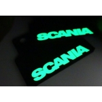 Rubber Mud Flaps pair for tamiya 1/14 RC R470 R620 SCANIA  fluorescent