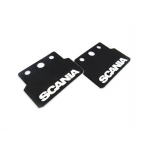 Rubber Mud Flaps pair for tamiya 1/14 RC R470 R620 SCANIA  fluorescent
