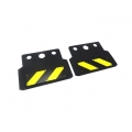 Rubber Mud Flaps pair for tamiya 1/14 RC yellow  sign 