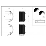 1/14 rear fender set  for Tamiya Volvo Lesu VM etc