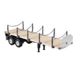 1/14 Scale RC 20ft flat bed trailer for Tamiya scania R620 actros Tractor Truck